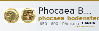 Phocaea Bodenstedt 1981 Series E. 3 — CANOA
