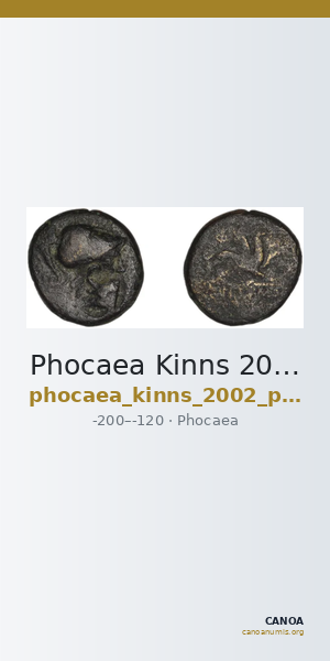 Phocaea Kinns 2002 Pl. 6, J — CANOA