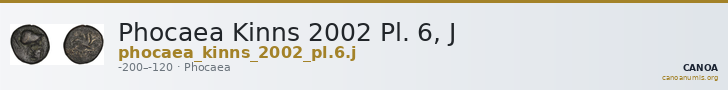 Phocaea Kinns 2002 Pl. 6, J — CANOA
