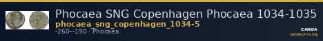 Phocaea SNG Copenhagen Phocaea 1034-1035 — CANOA