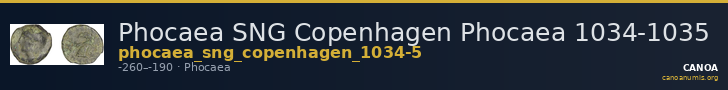 Phocaea SNG Copenhagen Phocaea 1034-1035 — CANOA