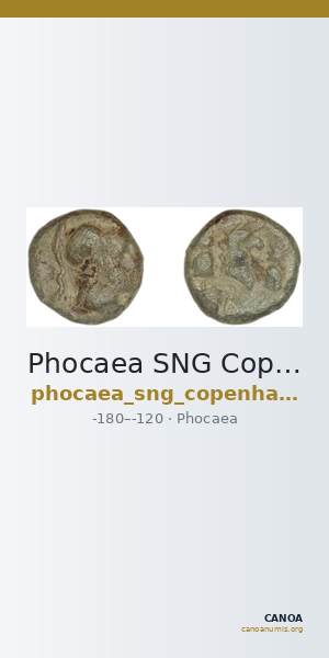 Phocaea SNG Copenhagen Phocaea 1036 — CANOA