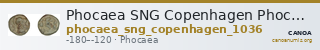 Phocaea SNG Copenhagen Phocaea 1036 — CANOA