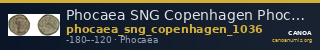 Phocaea SNG Copenhagen Phocaea 1036 — CANOA