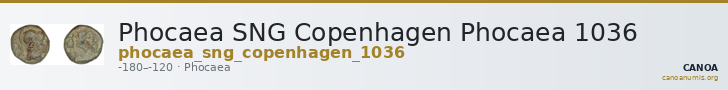 Phocaea SNG Copenhagen Phocaea 1036 — CANOA