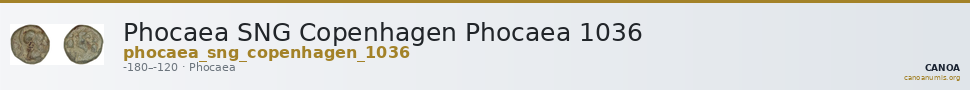 Phocaea SNG Copenhagen Phocaea 1036 — CANOA