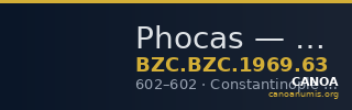 Phocas — Light Miliarense (Constantinople, 602) — CANOA