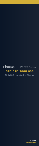 Phocas — Pentanummium (Antioch, 603) — CANOA