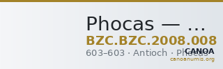 Phocas — Pentanummium (Antioch, 603) — CANOA