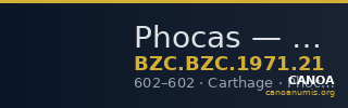 Phocas — Pentanummium (Carthage, 602) — CANOA