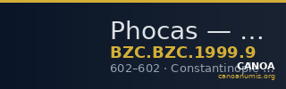 Phocas — Solidus (Constantinople, 602) — CANOA