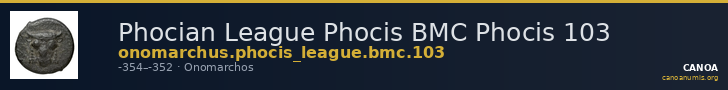 Phocian League Phocis BMC Phocis 103 — CANOA