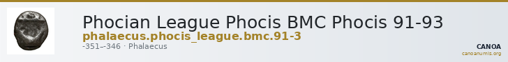 Phocian League Phocis BMC Phocis 91-93 — CANOA