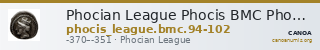 Phocian League Phocis BMC Phocis 94-102 — CANOA