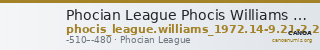 Phocian League Phocis Williams 1972 Period I, 14-9; 21-2; 25-7 — CANOA