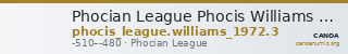 Phocian League Phocis Williams 1972 Period I, 3 — CANOA