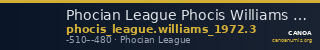 Phocian League Phocis Williams 1972 Period I, 3 — CANOA