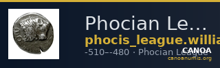 Phocian League Phocis Williams 1972 Period I, 59-66; 75 — CANOA