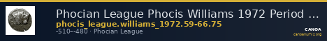 Phocian League Phocis Williams 1972 Period I, 59-66; 75 — CANOA