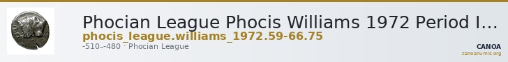 Phocian League Phocis Williams 1972 Period I, 59-66; 75 — CANOA
