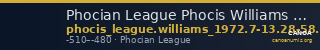 Phocian League Phocis Williams 1972 Period I, 7-13; 28-58; 71-2 — CANOA