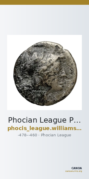 Phocian League Phocis Williams 1972 Period II, 104-11; 138-40; 148-52 — CANOA