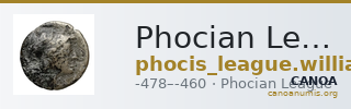 Phocian League Phocis Williams 1972 Period II, 104-11; 138-40; 148-52 — CANOA