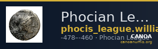 Phocian League Phocis Williams 1972 Period II, 104-11; 138-40; 148-52 — CANOA