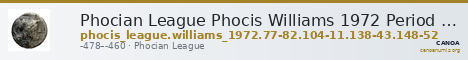 Phocian League Phocis Williams 1972 Period II, 104-11; 138-40; 148-52 — CANOA
