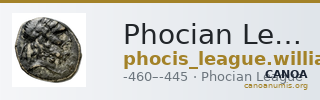 Phocian League Phocis Williams 1972 Period III, 162-72; 180-200; 213-9 — CANOA