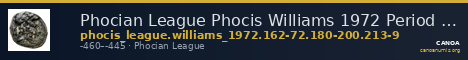 Phocian League Phocis Williams 1972 Period III, 162-72; 180-200; 213-9 — CANOA