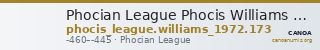 Phocian League Phocis Williams 1972 Period III, 173 — CANOA