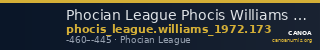 Phocian League Phocis Williams 1972 Period III, 173 — CANOA