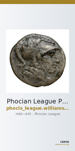 Phocian League Phocis Williams 1972 Period III, 174-9; 201-12; 220-33 — CANOA