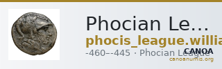 Phocian League Phocis Williams 1972 Period III, 174-9; 201-12; 220-33 — CANOA