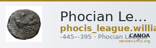 Phocian League Phocis Williams 1972 Period IV, 234-46; 248-59 — CANOA