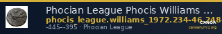 Phocian League Phocis Williams 1972 Period IV, 234-46; 248-59 — CANOA
