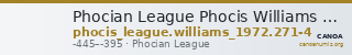 Phocian League Phocis Williams 1972 Period IV, 271-4 — CANOA