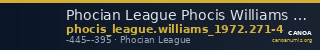 Phocian League Phocis Williams 1972 Period IV, 271-4 — CANOA