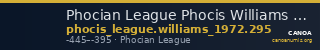 Phocian League Phocis Williams 1972 Period IV, 295 — CANOA