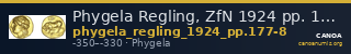Phygela Regling, ZfN 1924 pp. 177-8 — CANOA