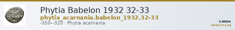 Phytia Babelon 1932 32-33 — CANOA