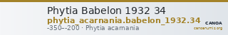 Phytia Babelon 1932 34 — CANOA