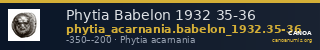 Phytia Babelon 1932 35-36 — CANOA