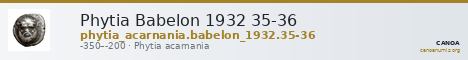 Phytia Babelon 1932 35-36 — CANOA