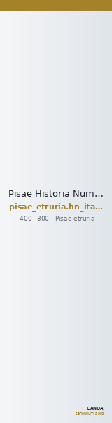 Pisae Historia Numorum Italy 105 — CANOA