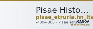 Pisae Historia Numorum Italy 105 — CANOA