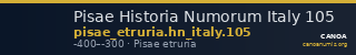 Pisae Historia Numorum Italy 105 — CANOA