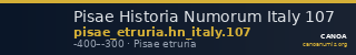 Pisae Historia Numorum Italy 107 — CANOA
