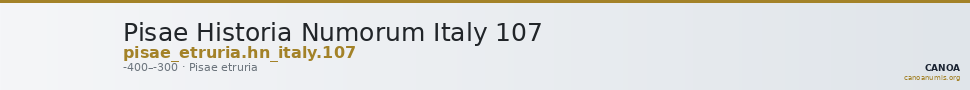 Pisae Historia Numorum Italy 107 — CANOA
